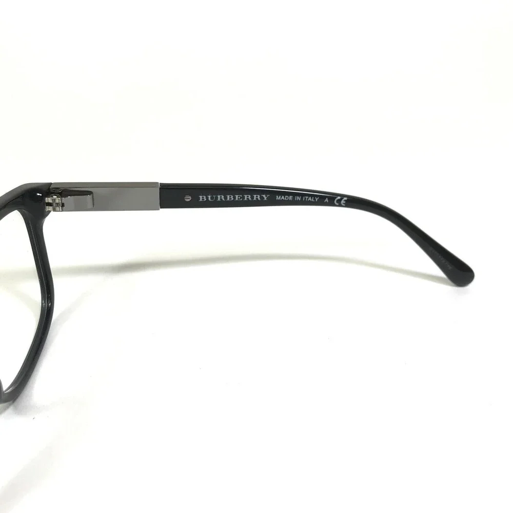 Burberry Eyeglasses Frames B2164 3001 Black Brushed Bronze Logos 55-17-140